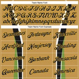 Custom Stitched Old Gold Navy Black Green Gold-White 3D Pattern Design Sportswear Pullover Sweatshirt Hoodie