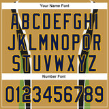 Custom Stitched Old Gold Navy Black Green Gold-White 3D Pattern Design Sportswear Pullover Sweatshirt Hoodie