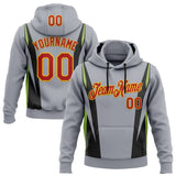 Custom Stitched Gray Red Black Green-Gold 3D Pattern Design Sportswear Pullover Sweatshirt Hoodie