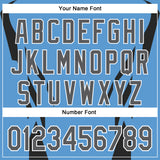 Custom Stitched Powder Blue Steel Gray Black-White 3D Pattern Design Sportswear Pullover Sweatshirt Hoodie