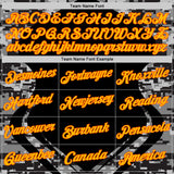 Custom Stitched Black Gold-Orange 3D Pattern Design Camo Sportswear Pullover Sweatshirt Hoodie