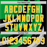 Custom Stitched Black Yellow Green-White 3D Pattern Design Sportswear Pullover Sweatshirt Hoodie