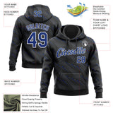 Custom Stitched Black Royal-White 3D Pattern Design Slant Lines Sports Pullover Sweatshirt Hoodie