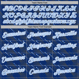 Custom Stitched Royal Light Blue-White 3D Pattern Design Slant Lines Sports Pullover Sweatshirt Hoodie