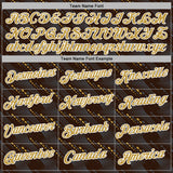 Custom Stitched Brown Old Gold-White 3D Pattern Design Slant Lines Sports Pullover Sweatshirt Hoodie