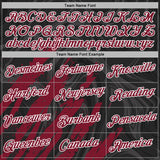 Custom Stitched Black Crimson-White 3D Pattern Design Splash Sports Pullover Sweatshirt Hoodie
