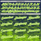 Custom Stitched Navy Neon Green-White 3D Pattern Design Line Sports Pullover Sweatshirt Hoodie