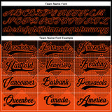 Custom Black Orange-White 3D Pattern Gradient Square Shapes Hockey Lace Neck Jersey