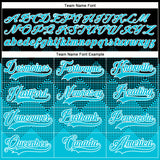 Custom Black Lakes Blue-White 3D Pattern Gradient Square Shapes Hockey Lace Neck Jersey