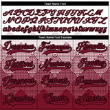 Custom White Crimson-Black 3D Pattern Gradient Square Shapes Hockey Lace Neck Jersey