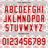 Custom Stitched White Red-White 3D Christmas Sports Pullover Sweatshirt Hoodie