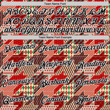 Custom Stitched Red Black-White 3D Christmas Houndstooth Sports Pullover Sweatshirt Hoodie