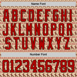 Custom City Cream Red-Brown 3D Christmas Hockey Lace Neck Jersey