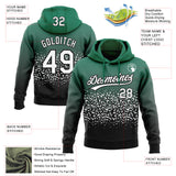 Custom Stitched Kelly Green White-Black 3D Pattern Design Abstract Shape Sports Pullover Sweatshirt Hoodie