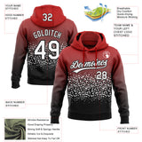 Custom Stitched Red White-Black 3D Pattern Design Abstract Shape Sports Pullover Sweatshirt Hoodie