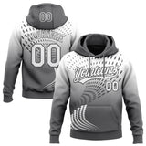 Custom Stitched Gray White-Steel Gray 3D Pattern Design Geometrico Graph Sports Pullover Sweatshirt Hoodie