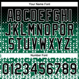 Custom Stitched Kelly Green Black-White 3D Pattern Design Geometrico Graph Sports Pullover Sweatshirt Hoodie