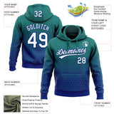 Custom Stitched Teal White-Royal 3D Pattern Design Geometrico Graph Sports Pullover Sweatshirt Hoodie