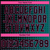 Custom Stitched Teal Black-Pink 3D Pattern Design Geometrico Graph Sports Pullover Sweatshirt Hoodie