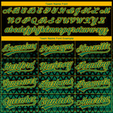 Custom Stitched Black Kelly Green-Gold 3D Pattern Design Geometrico Graph Sports Pullover Sweatshirt Hoodie