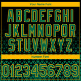 Custom Stitched Black Kelly Green-Gold 3D Pattern Design Geometrico Graph Sports Pullover Sweatshirt Hoodie