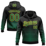 Custom Stitched Black Kelly Green-Gold 3D Pattern Design Geometrico Graph Sports Pullover Sweatshirt Hoodie