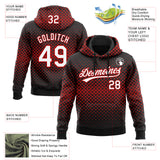 Custom Stitched Black White-Red 3D Pattern Design Geometrico Graph Sports Pullover Sweatshirt Hoodie