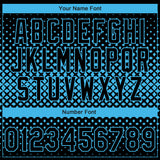 Custom Stitched Black Black-Sky Blue 3D Pattern Design Geometrico Graph Sports Pullover Sweatshirt Hoodie