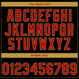 Custom Stitched Black Red-Old Gold 3D Pattern Design Geometrico Graph Sports Pullover Sweatshirt Hoodie