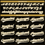 Custom Stitched Black White-Old Gold 3D Pattern Design Geometrico Graph Sports Pullover Sweatshirt Hoodie