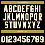 Custom Stitched Black White-Old Gold 3D Pattern Design Geometrico Graph Sports Pullover Sweatshirt Hoodie