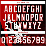 Custom Stitched Black White-Red 3D Pattern Design Wolf Sports Pullover Sweatshirt Hoodie