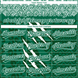 Custom Stitched Green Kelly Green-White 3D Pattern Design Leopardo Sports Pullover Sweatshirt Hoodie