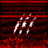 Custom Stitched Black Black-Red 3D Pattern Design Leopardo Scratch Sports Pullover Sweatshirt Hoodie