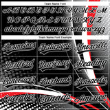 Custom Stitched Red Black-White 3D Pattern Design Wolf Sports Pullover Sweatshirt Hoodie