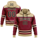 Custom Maroon Black-Vegas Gold 3D Pattern Design Game Day Arizona Inspired Sports Pullover Sweatshirt Hoodie