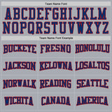 Custom Gray US Navy Blue-Red 3D Pattern Design Game Day Columbus Inspired Sports Pullover Sweatshirt Hoodie