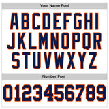 Custom White Navy-Orange 3D Pattern Design Game Day Edmonton Inspired Sports Pullover Sweatshirt Hoodie