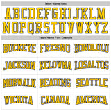 Custom White Yellow-Navy 3D Pattern Design Game Day Nashville Inspired Sports Pullover Sweatshirt Hoodie