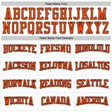 Custom White Orange-Black 3D Pattern Design Game Day Philadelphia Inspired Sports Pullover Sweatshirt Hoodie