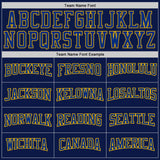 Custom Navy Royal-Gold 3D Pattern Design Game Day St.Louis Inspired Sports Pullover Sweatshirt Hoodie