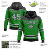 Custom Grass Green Gray-Black 3D Pattern Design Game Day Dallas Inspired Sports Pullover Sweatshirt Hoodie