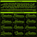 Custom Black Neon Green-Pink 3D Pattern Fragment Art Hockey Lace Neck Jersey