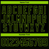Custom Black Neon Green-Pink 3D Pattern Fragment Art Hockey Lace Neck Jersey