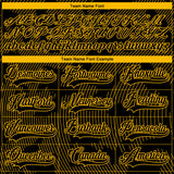 Custom Black Gold-White 3D Pattern Curve Lines Hockey Lace Neck Jersey