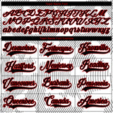 Custom White Black-Red 3D Pattern Curve Lines Hockey Lace Neck Jersey