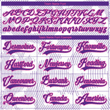 Custom White Purple-Pink 3D Pattern Curve Lines Hockey Lace Neck Jersey
