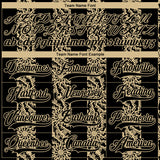 Custom Black Vegas Gold-White 3D Pattern Abstract Shape Hockey Lace Neck Jersey