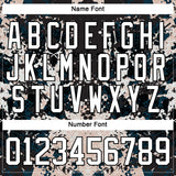 Custom Black White-Light Pink 3D Pattern Abstract Grunge Hockey Lace Neck Jersey