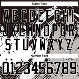 Custom Black Gray-White 3D Pattern Abstract Hockey Lace Neck Jersey
